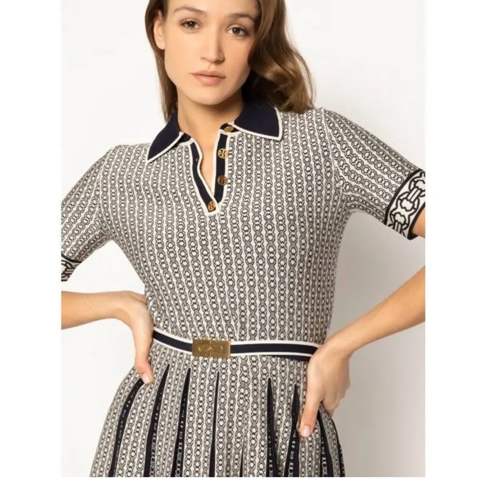 Tory Burch Gemini Link Jacquard Dress